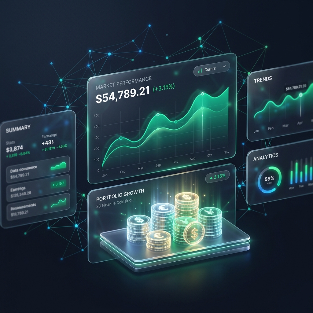 Fin Monk App Dashboard Mockup